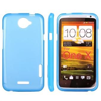 Enkel silikon HTC ONE X (blå)