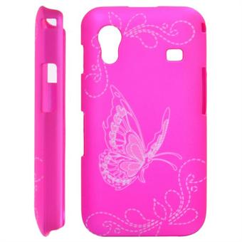 Samsung Galaxy ACE Butterfly-deksel (varm rosa)