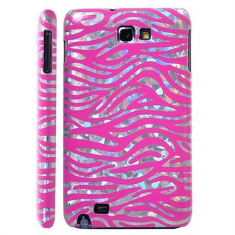 Galaxy Note Zebra deksel (rosa)