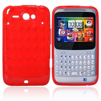 Silikondeksel til HTC Cha Cha (rød)