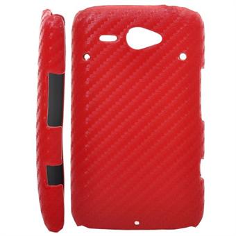 HTC ChaCha Corbon-deksel (rød)