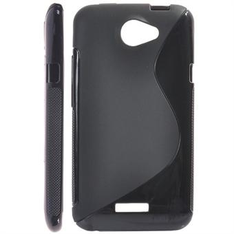 S Line silikondeksel HTC ONE X (svart)