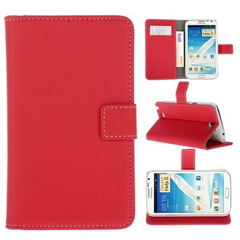 Stoffveske til Samsung Galaxy Note 2 (rød)