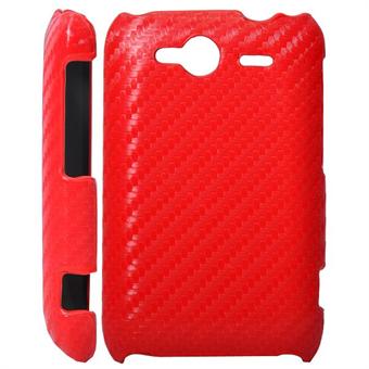HTC Wildfire S Carbon deksel (rød)