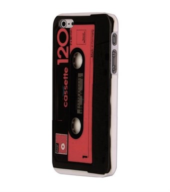 Klassisk Kasette iPhone 5 / iPhone 5S / iPhone SE 2013 - deksel (rød)