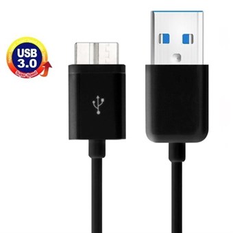 USB 3.0 data / ladekabel 1M (svart)