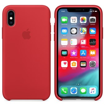 iPhone XS Max silikonetui - rød