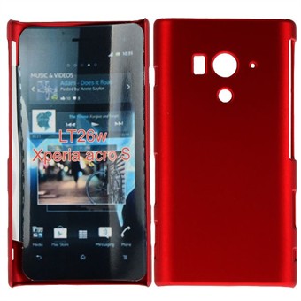 Skjolddeksel - Sony Xperia Acro S (mørk rød)