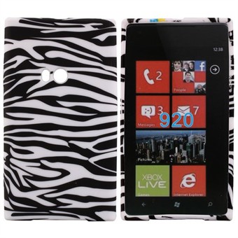 Motiv silikondeksel til Lumia 920 (Zebra)