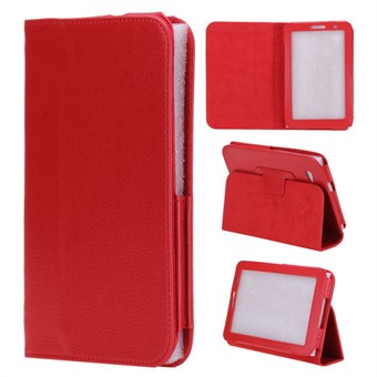 Enkelt Samsung Galaxy Tab 7.0 lærveske (rød)