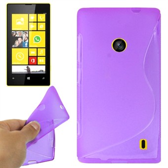 S-Line silikondeksel Lumia 520 (lilla)