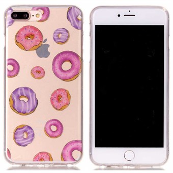 Designer Motivation Silikondeksel til iPhone 7 Plus / iPhone 8 Plus - Donnuts