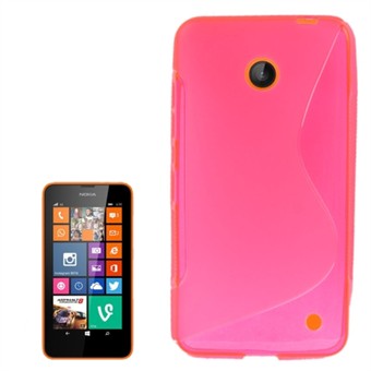 S-Line silikondeksel - Nokia 630 (rosa)
