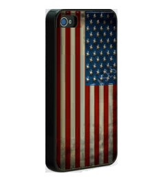 USA - deksel til iPhone 5 / iPhone 5S / iPhone SE 2013 med svarte kanter