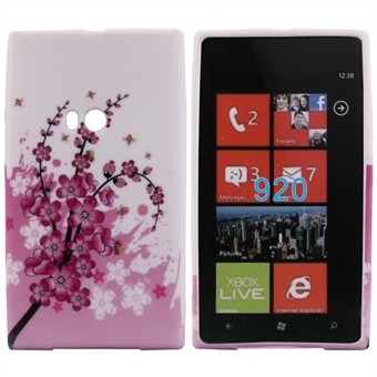 Motiv silikondeksel for Lumia 920 (fiolett)