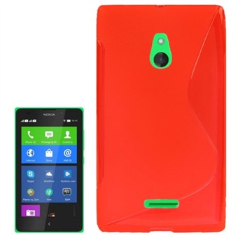 S-Line silikondeksel - Nokia XL (rød)
