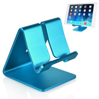 Aluminiumsholder for smarttelefon/nettbrett, Universal - turkisblå