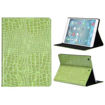 Crocodile iPad Air 1 lærveske (grønn)