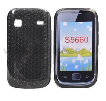 Silikondeksel til Samsung Galaxy Gio (svart)
