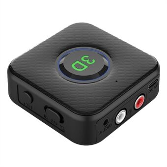 B8 2-i-1 Bluetooth 5.1-mottaker-sender RCA 3,5 mm AUX-lyd 3D-lydadapter for bil-TV-høyttaler