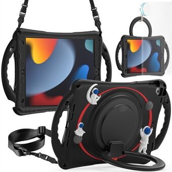 For iPad 10.2 (2021) / (2020) / (2019) / Air 10.5 tommer (2019) / Pro 10.5-tommers (2017) nettbrettetui Astronaut Style-B PC Silikon Kickstand Cover