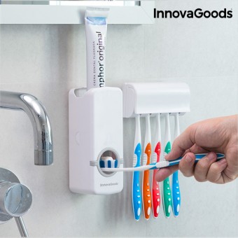 InnovaGoods Tannkrem Dispenser med Tannbørsteholder