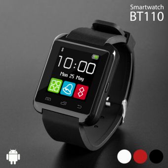 Smartwatch BT110 med lyd - svart