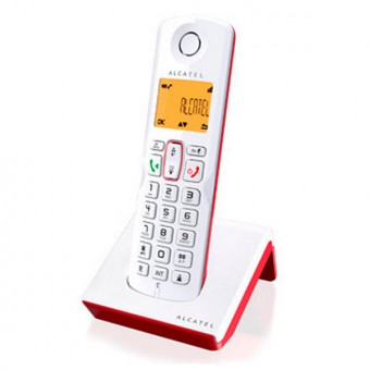 Trådløs Telefon Alcatel S-250 DECT - SMS - LED  Hvit - Rød