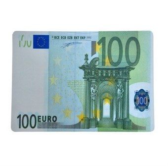 EURO musematte med 100 EU-seddel
