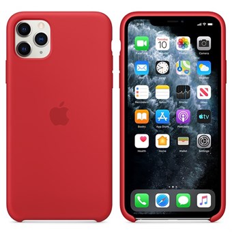 iPhone 11 Pro Max silikonetui - rød