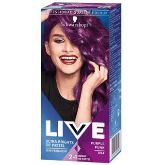 Schwarzkopf LIVE Intens Permanent Farge - 94 Purple Pun
