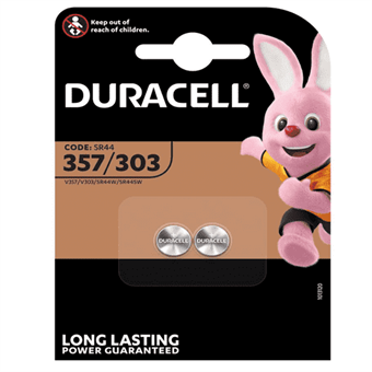 Duracell SR44 / D357 / D303 - Se batteri - 2 stk