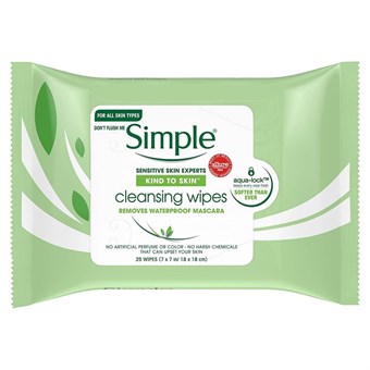 Simple Wipes Cleansing - 25 stk. Våtservietter