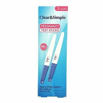 Clear & Simple - Nøyaktig graviditetstest - Rask svar - 2 stk.