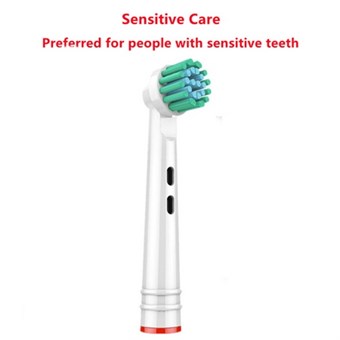 Løse Børstehoder for Braun Oral-B Elektrisk Tannbørste - 4 stk - Sensitive Clean