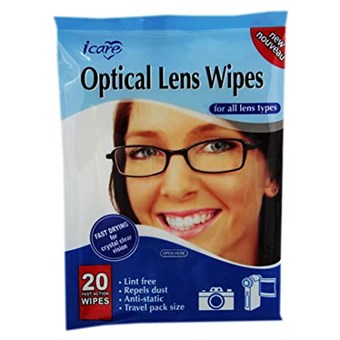 iCare Spectacle & Lens Wipes - 20 stk.