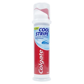 Colgate Cool Stripe Tannkrem m / Pumpe - 100 ml