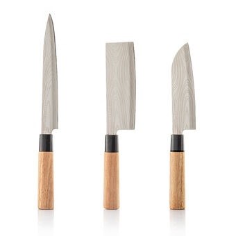 Sett med japanske kniver med profesjonell bæreveske Damas·Q InnovaGoods