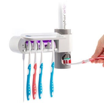 InnovaGoods - Tannbørste og tannkremholder - UV-steriliserende