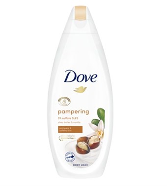 Dove Body Wash - Sheasmør og vanilje - 225 ml