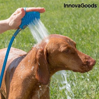 Vannslange med børste til hunder