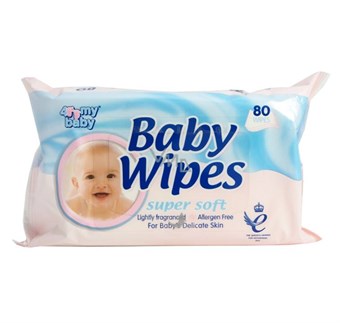 4 My Baby Super Soft Baby Wipes - 80 stk