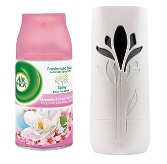 Air Wick Freshmatic Spray + Magnolia & Cherry Blossom Refill - Sett - Hvit