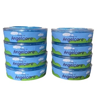 Bleiebøtte Refill - Passer bl.a. for Angel Care / Diaper Genie - 8 stk.
