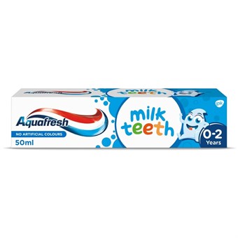 Aquafresh Kids Tannkrem Melketenner 0-2 År - 50 ml