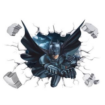 Veggklistremerker - Batman 3D-effekt