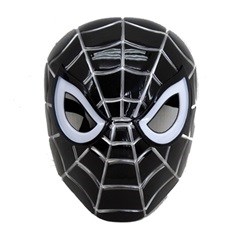 Actionhelter - Black Spiderman Mask with Light