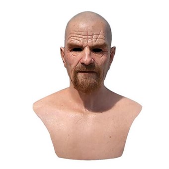 Breaking Bad Walter White Mask med brystdeksel - Halloween Cosplay hodeplagg - voksen