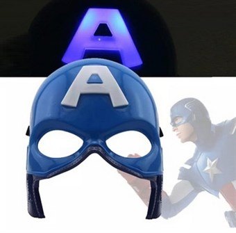 Actionhelter - Captain America Mask with Light