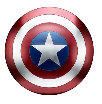Avengers Captain America Barneskjold / Voksenskjold - Inkl. Lyd effekt
